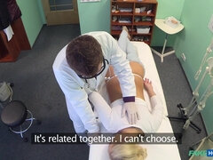 Blond With Big Breasts Wants To Be A Nurse