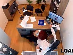 커플, Hd, 사무실, 빨간 머리, 젖가슴