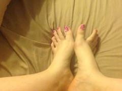 Relaxing on the patio with some foot worship fun