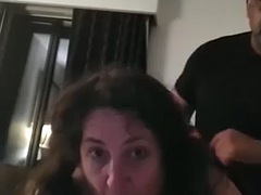 Fuck my ass, daddy! Mature BBW sub slut Kittenbritches sucks dildo while getting rough anal from BBC