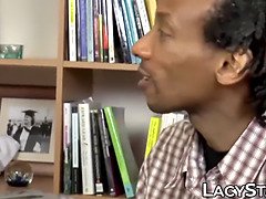 GILF doctor Lacey Starr cures patient with interracial sex