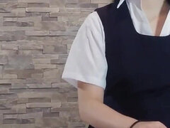 Amateur, Asiatique, Sucer une bite, Mignonne, Japonaise, Culottes ou slips, Uniforme, Vibromasseur