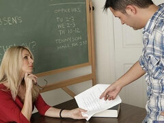 Lissome Angela Attison - locker room sex - My First Sex Teacher