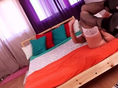 デカパイ, ブロンド, 女, Hd, 熟年, 一人, ストッキング, おもちゃ