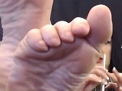 Mature Wrinkled Soles Foot Fetish No Polish