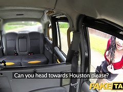 Nicole Dupapillon's juicy pussy lips get hung over by a fake taxi driver's massive cock
