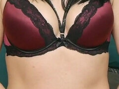 Amatoriale, Culo, Brunetta, Sega, Lingerie, Mamma che vorrei scoparmi, Calze, Dildo indossabile