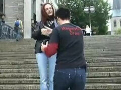 Grote lul, Sperma shot, Sperma in gezicht, Duits, Buiten, Kut duiken, Realiteit, Tiener