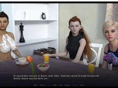 머리카락이 많은, 나이든, 밀프, 엄마, 청소년