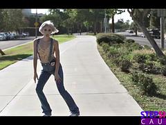 Blondin, Avsugning, Fångad, Onani, Porrstjärnor, Kort hår, Suger, Tuttar