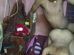Amateur, Couple, Fait maison, Indienne, Embrassement, Épouse