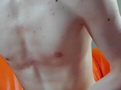 18, Stor kuk, Sperma shot, Homosexuell, Onani, Mager, Solo, Tonåring