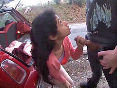 Biseksueel, Pijpbeurt, Stel, Europees, Buiten, Kut duiken, Mager