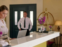 Grote kont, Grote mammen, Zwart, Blond, Diep in de keel, Hd, Realiteit, Trio