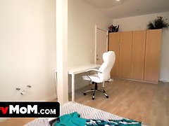 Stora tuttar, Blondin, Cougar, Klänning, Man, Milf, Gravid, Styvmamma