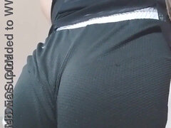 With My Neighbor in Rich Mini Shorts