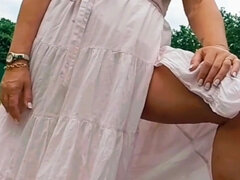 Cumming in My Stepmom's Mouth in the Park