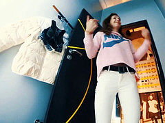 Anal, Stor kukk, Kjole, Muskel, Utendørs, Petite, Offentlig, Tenåring