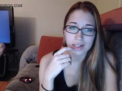 Brunett, Snopp, Solo, Tonåring, Tuttar, Webb kamera