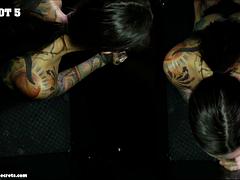 Gros cul, Gros seins, Noire, Brunette brune, Groupe, Interracial, Mère que j'aimerais baiser, Pov