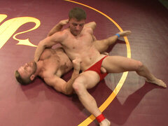 Landon Conrad fighting Doug Acre to get to the finals