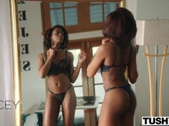 Anal, Sucer une bite, Attrapée, Éjaculation interne, Lingerie, Nénés