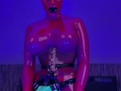 Leie, Grosse titten, Puppe, Extrem, Frau, Weibliche domination, Latex, Gummi