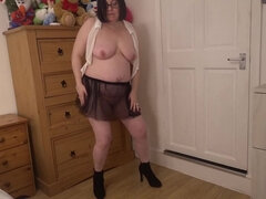 Striptease in Ra Ra Skirt and Tie Top