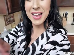 Lily Lane ride her step sons thick cock on top bouncing of her pussy!