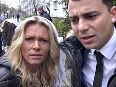 DEBT4k. Czech bride Claudia Macc fucked in front of her boyfriend