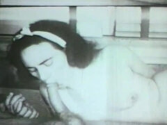 Store pupper, Kukk suging, Par, Sæd i munnen, Hårete, Milf, Fitte, Vintage