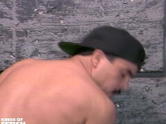 Horny Prisoner Gets Ass Pumped Hard by a Colleague with Big Cock