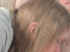 Leie, Blasen, Masturbation, Milf, Transfrau, Strümpfe, Titten