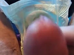 Gamer boy gets orgasm with his diaper