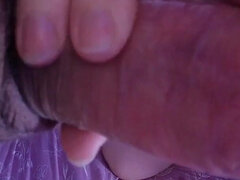 Good Handjob and Good Blowjob with Big Cumshot on Her Big Natural Tits