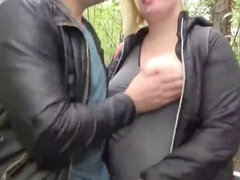 Amatör, Stor stjärt, Stor kuk, Avsugning, Sperma shot, Ansiktsbehandling, Utomhus