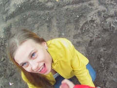 Amateur, Al aire libre, Pov, Ruso, Adolescente