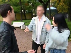 18 let, Amatéři, Kuřba, Brunetka, Cuckold, Peníze, Tetování, Teenka