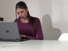 18 años, Verga grande, Tetas grandes, Mamada, Morena, Estilo perrito, Flaco, Tetas