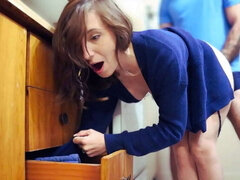 Hot MILF Jessica Rose Gets Stuck and Screwed by Step Son