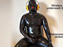 Edging and cumming in full latex