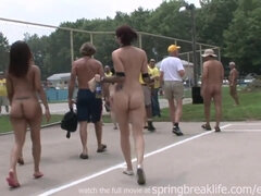 Enthousiasteling, Strand, Blond, Bruinharig, Universiteit, Eerste keer, Flashing, Tiener