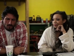 Erotically attractive petite brunette