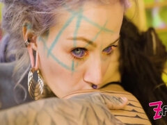 Tattoo Lesbian Gets Hard Fisted Till She Have A Real Orgasm, Alt Goth Punk