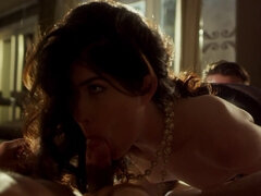 Stor rumpe, Brunette, Sperm skott, Bakfra, Hd, Naturlige bryster, Trekant, Pupper