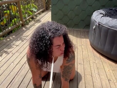 Bondage, Dominazione, Fetish, Lesbica, Punto di vista pov, Pubblico, Figa, Grezzo