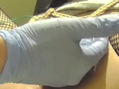 BDSM urethral training... clitoral vibrator fixed & urethral pinky finger insertion... Female urethra that bites down to ...