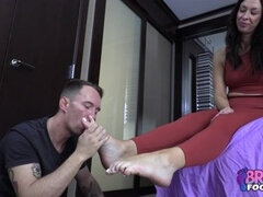 BrattyFootDom Jackie Ohh's high heel feet massage