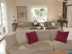 Petite Blonde Molly Little Sucks Her Sister's BF Damien Dayski's BBC