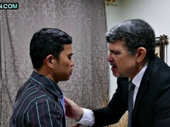 Anal, Asiatisk, Homosexuell, Mogen, Kontor, Mager